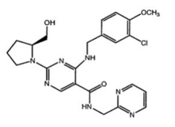 STENDRAÂ® (avanafil)Structural Formula Illustration