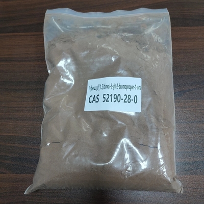 CAS 52190-28-0 1-(benzo[d][1,3]dioxol-5-yl)-2-bromopropan-1-one 99% dark brown Powder